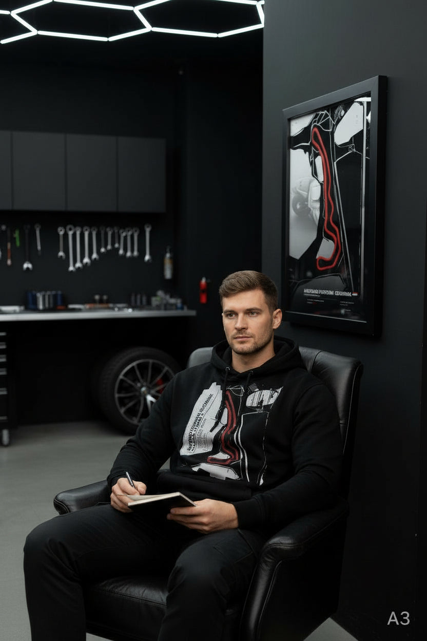 Race Track Hoodie + 3D Race Track Wall Art