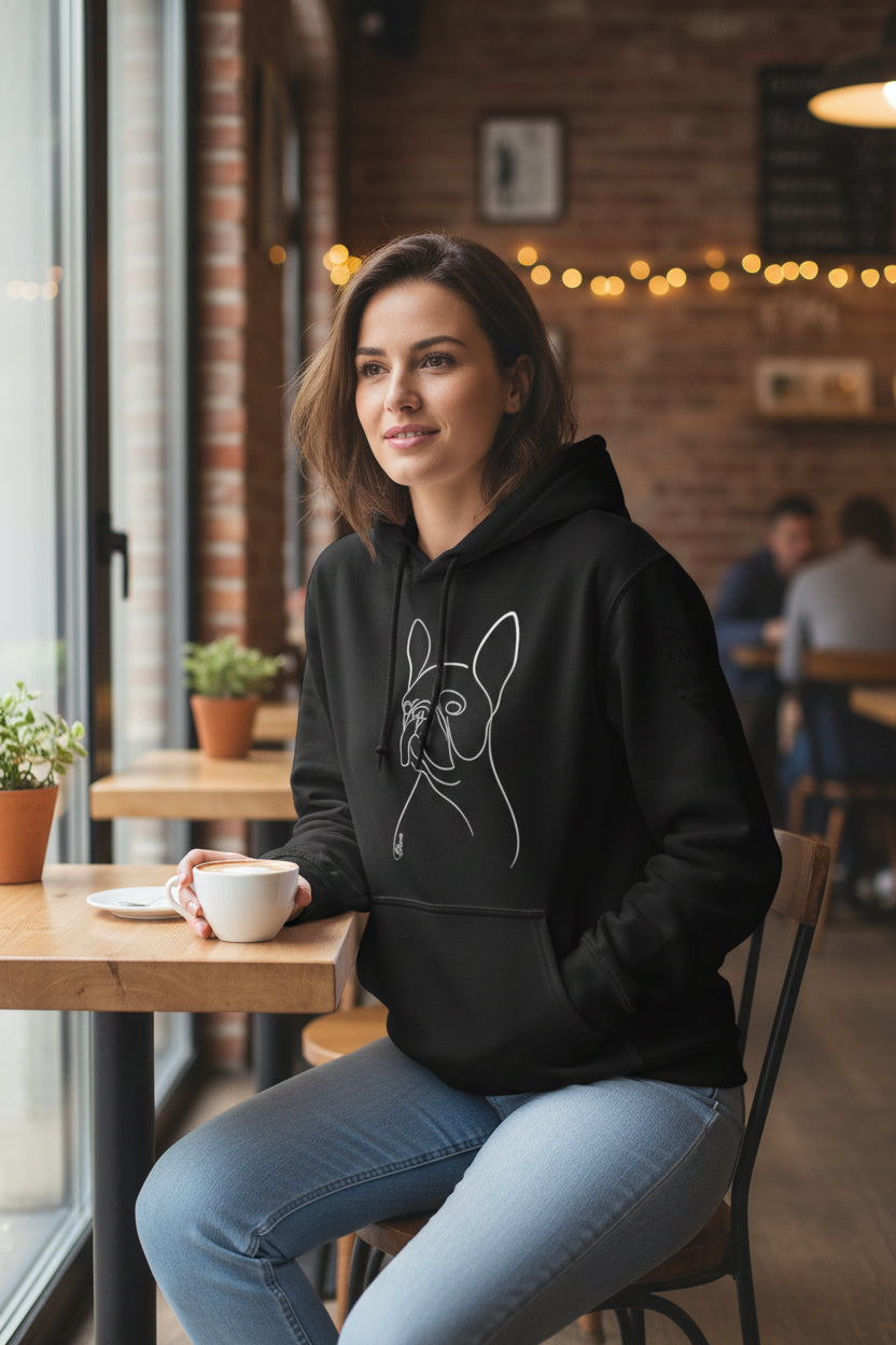 Line Art Pet Hoodie - Custom