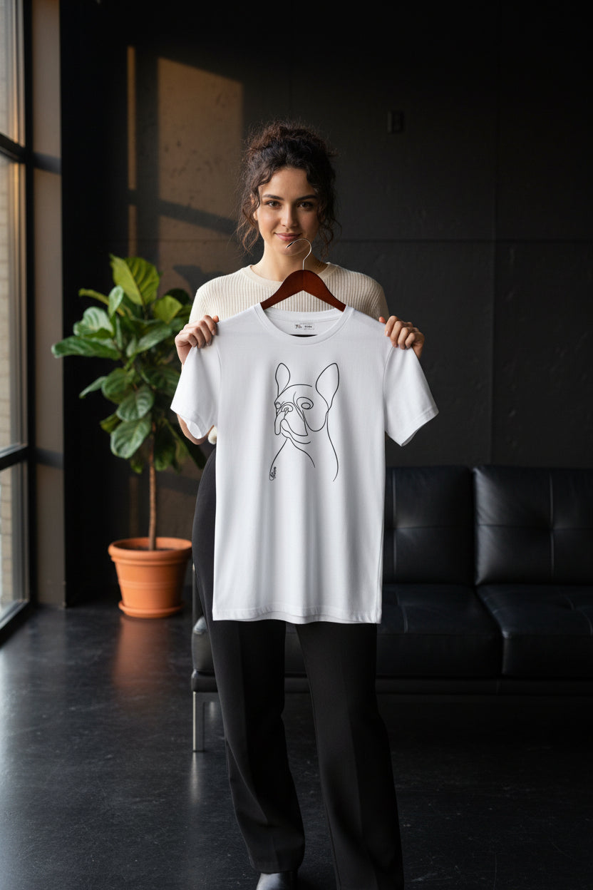 Line Art Pet T-Shirt - Custom