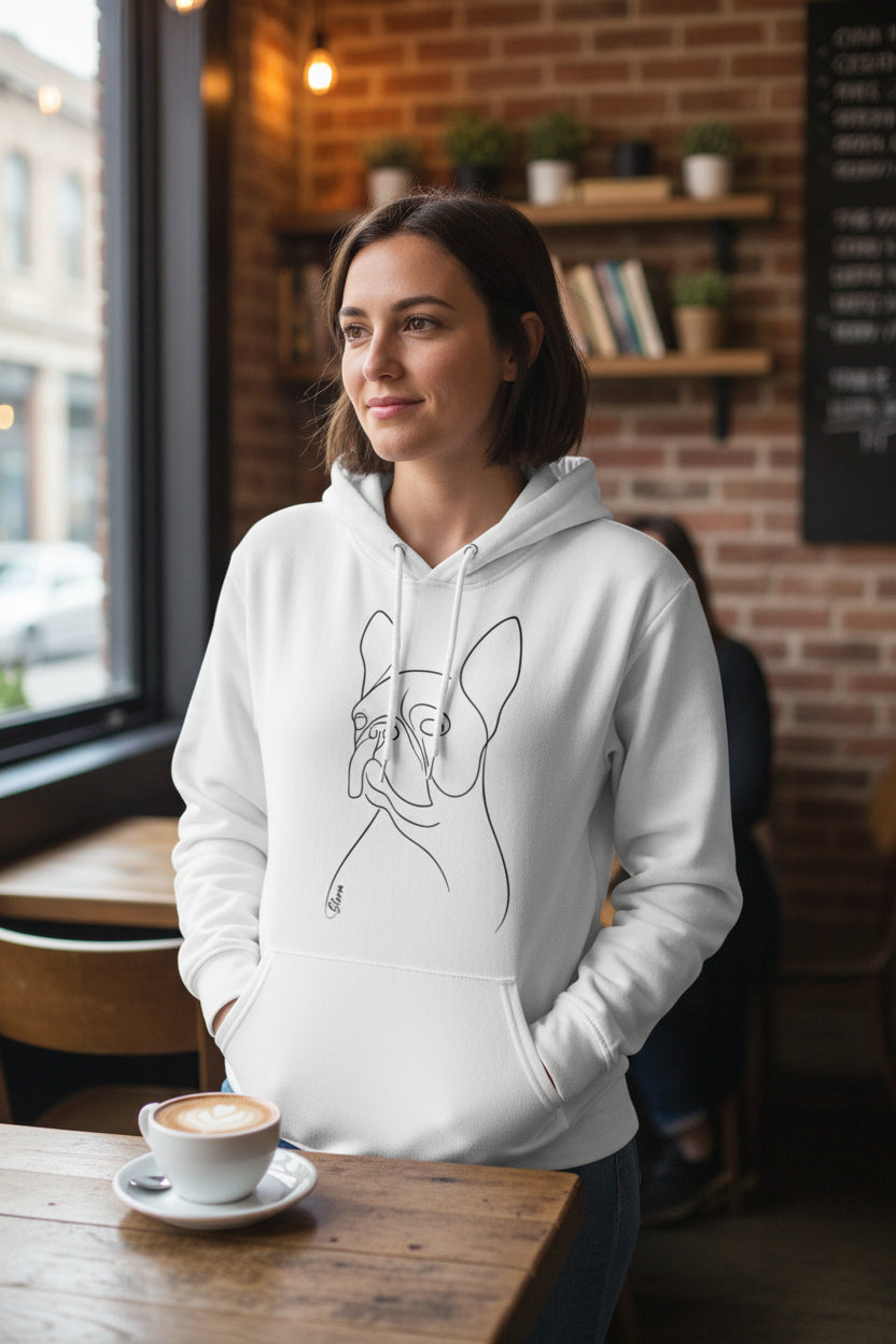 Line Art Pet Hoodie - Custom